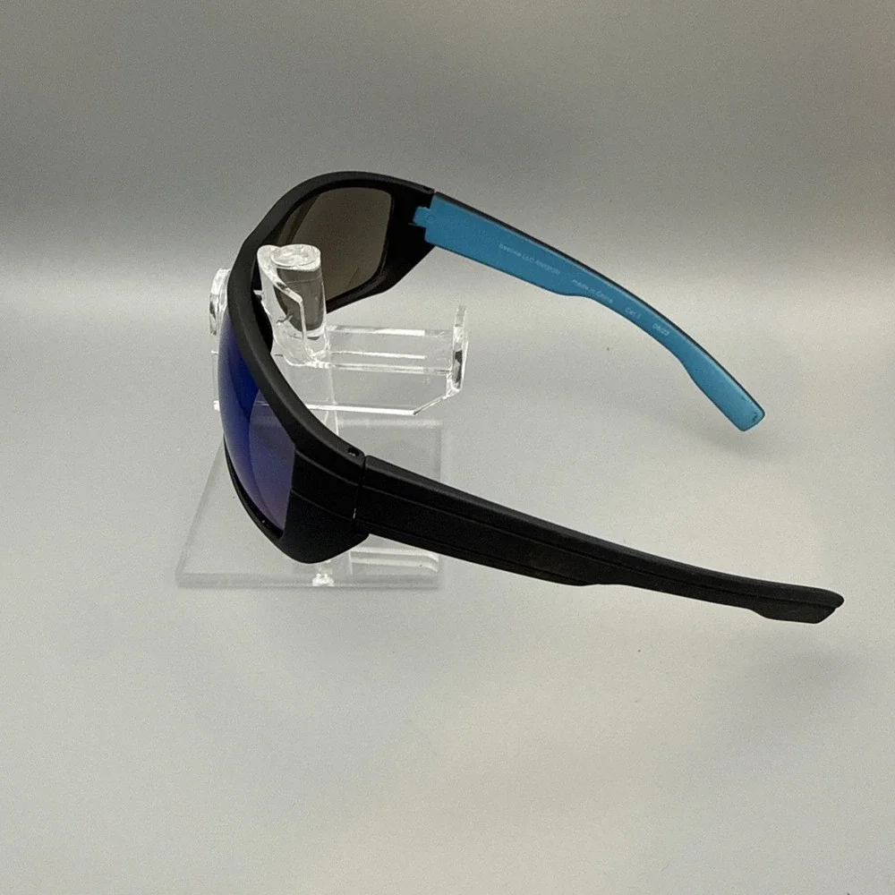 Beeline Authentic Fishing Cycling Sports Polarized   Blue /Black Wrep Sunglasses